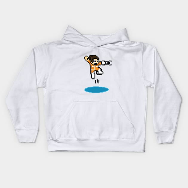 8Bit Portal Kids Hoodie by BennyJayKay